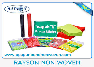 Jednorazowy PP Spunbond Non Woven Tablecloth 45gsm Dla Restauracji