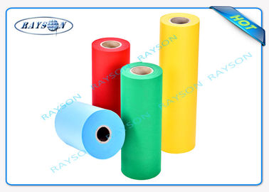Niebieski / Różowy / żółty PP Non Woven Tablecloth, Spunbond Nonwoven Fabric Pakowanie Kwiatów