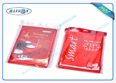 Rosso 45gsm Spunbond Non Woven Tablecloth nietoksyczny Plain lub Printing