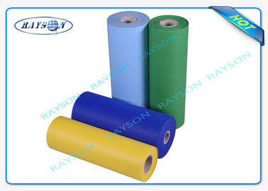 Big Roll PP Spunbonded Non Woven 100% PP Materiał Embossed Kolorowy