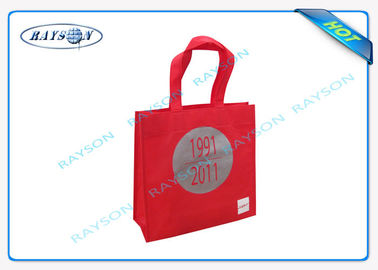 Trwałe i recyklingowe torby z włókniny PP z nadrukiem logo, torba na ramię z długim uchwytem