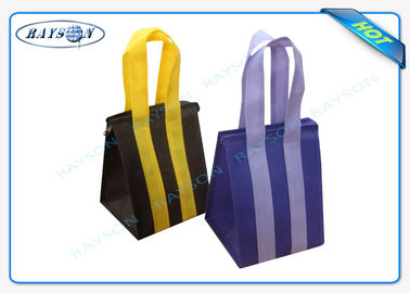 Niestandardowe ekologiczne, promocyjne, długie torby z włókniny PP z zamkiem błyskawicznym