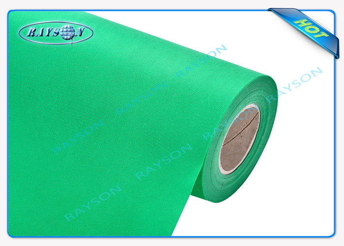 Zielony OEM PP włóknina typu spunbond Tkanina nadająca się do recyklingu / przyjazna dla środowiska