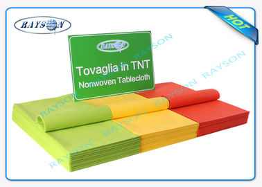 Drukowane TNT Non Woven Table Cover Jednorazowe małe Spunbond Roll PP Non Woven Fabric Tablecloths