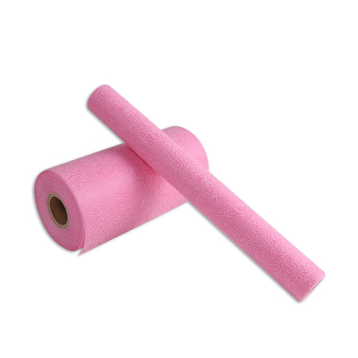 Różowy tłoczony papier pakowy z włókniny Pp Materiał do pakowania prezentów