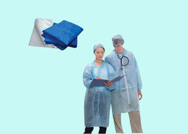 Niebieski lub biały Spunbond Non Woven Medical Fabric Ekologiczne i wodoodporne